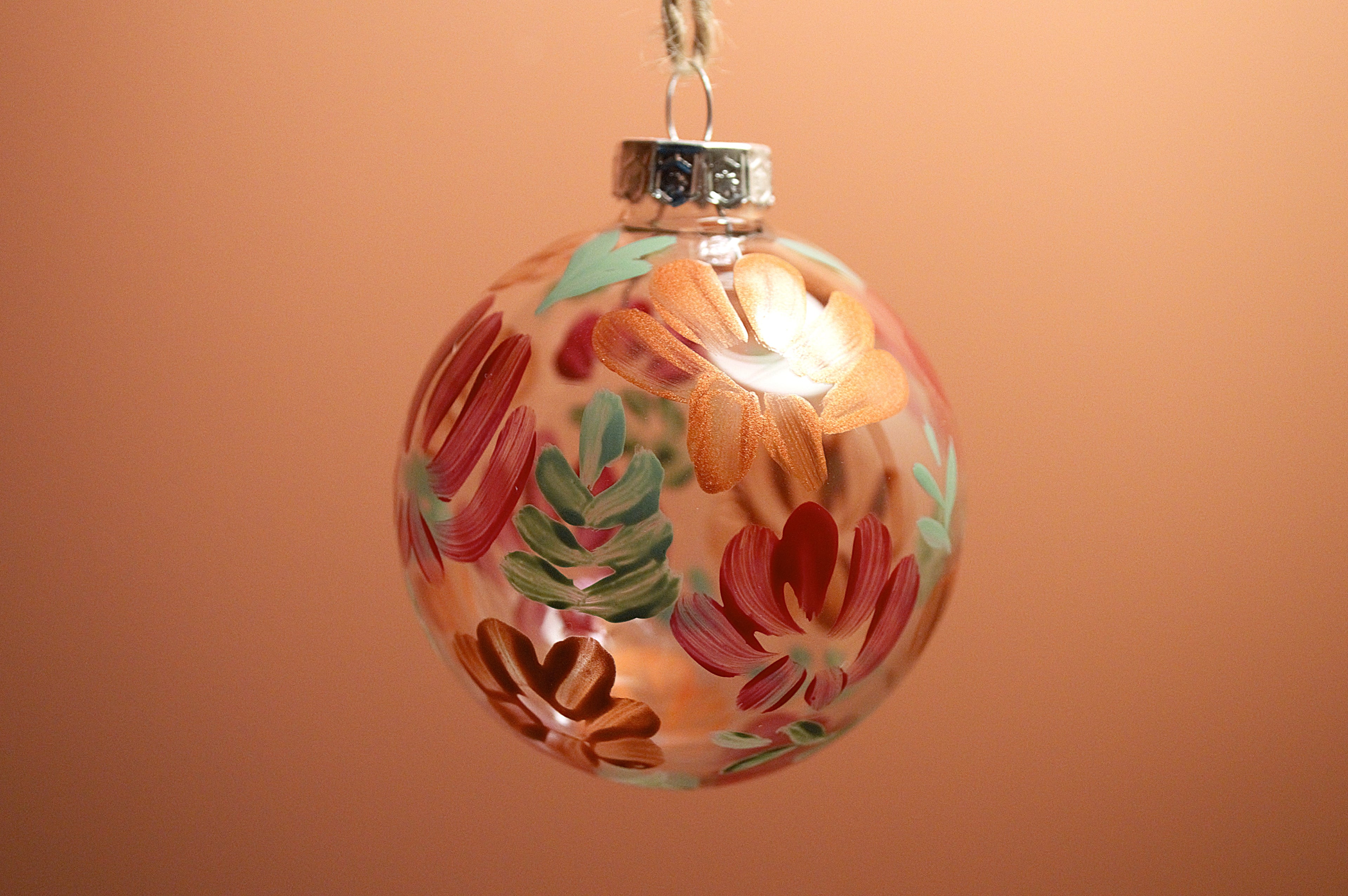 Boule de Noël en verre personnalisée