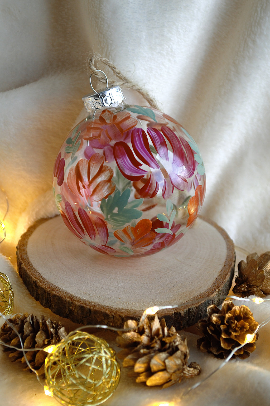 Boule de Noël en verre personnalisée