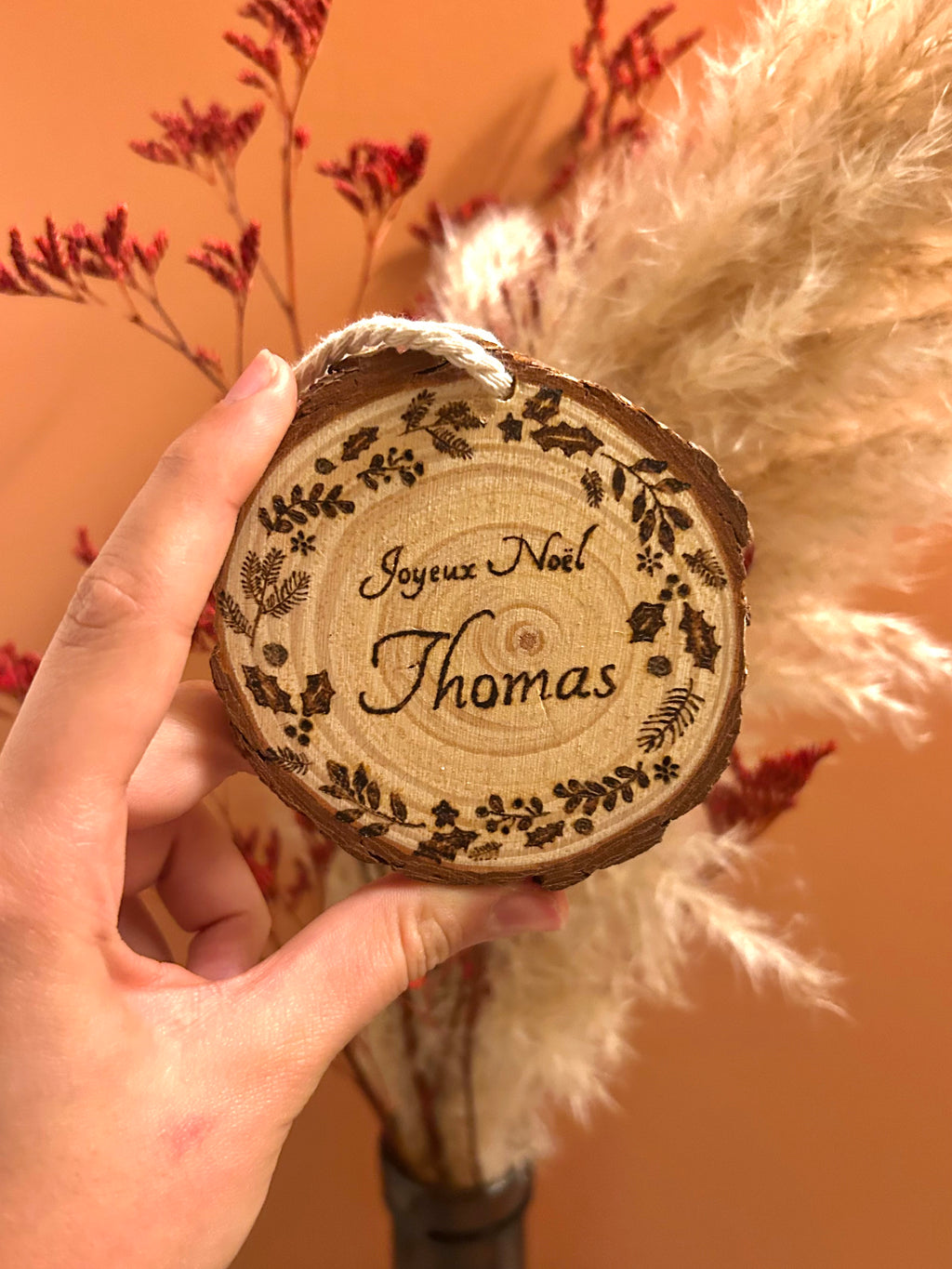 Décoration de Noël en bois personnalisable